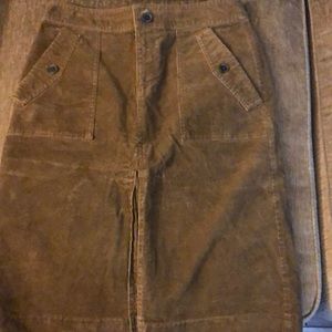 Super cute brown corduroy skirt